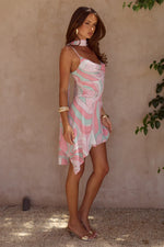 Load image into Gallery viewer, Alora Scoop Neck Mini Dress - Camino Pink
