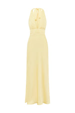 Load image into Gallery viewer, Sylvie Plunge V-Neck Maxi Dress - Buttermilk

