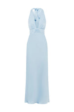 Load image into Gallery viewer, Sylvie Plunge V-Neck Maxi Dress - Sky Blue
