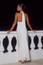 Load image into Gallery viewer, Sylvie Plunge V-Neck Maxi Dress - Pearl
