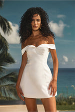 Load image into Gallery viewer, Ebony Mini Dress - White
