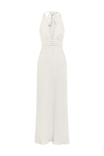 Load image into Gallery viewer, Sylvie Plunge V-Neck Maxi Dress - Pearl
