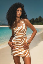 Load image into Gallery viewer, Amari Mini Dress - Tan
