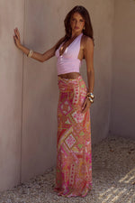 Load image into Gallery viewer, Alexis Halter Cut Out Maxi Dress - Cavello Peach

