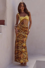 Load image into Gallery viewer, Alzona Cutout Maxi Dress - Magnolia Mango
