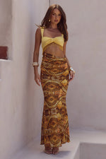 Load image into Gallery viewer, Alzona Cutout Maxi Dress - Magnolia Mango
