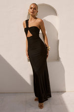 Load image into Gallery viewer, Kyree One Shoulder Maxi Dress - Black

