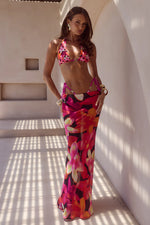 Load image into Gallery viewer, Cyrus Low Waist Sheer Maxi Skirt - Skye Black
