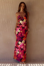 Load image into Gallery viewer, Nina Ruched Halter Maxi Dress - Skye Black
