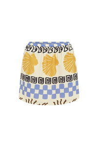 Daze Mini Skirt - Vory Print