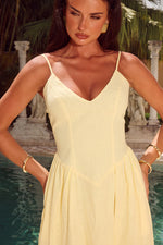 Load image into Gallery viewer, Zephy Maxi Dress - Lemon

