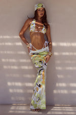 Load image into Gallery viewer, Cyrus Low Waist Sheer Maxi Skirt - Pelicano Multi
