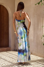 Load image into Gallery viewer, Mirae Cross Front Maxi Dress - Waterlily Blue
