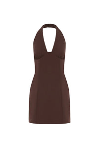 Jianna Mini Dress - Chocolate