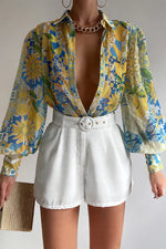 Load image into Gallery viewer, Fleetwood Blouse - Anacapri Lemon
