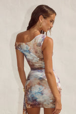 Load image into Gallery viewer, Jasmine One Shoulder Mini Dress - Zarla Choc
