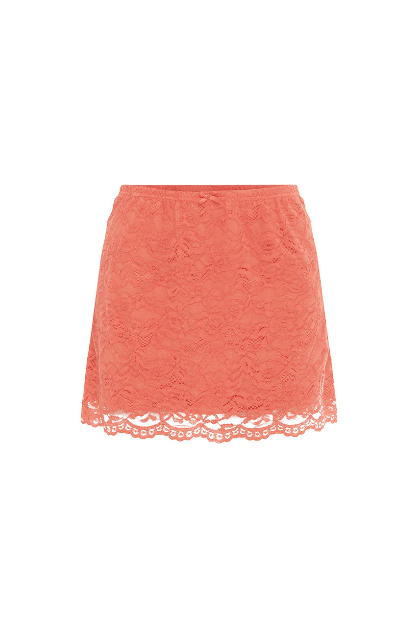 Valerie Mini Skirt - Coral