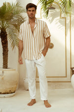 Load image into Gallery viewer, Nick Shirt - Sand/White
