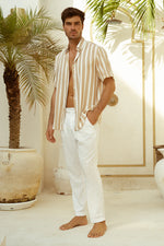 Load image into Gallery viewer, Nick Shirt - Sand/White
