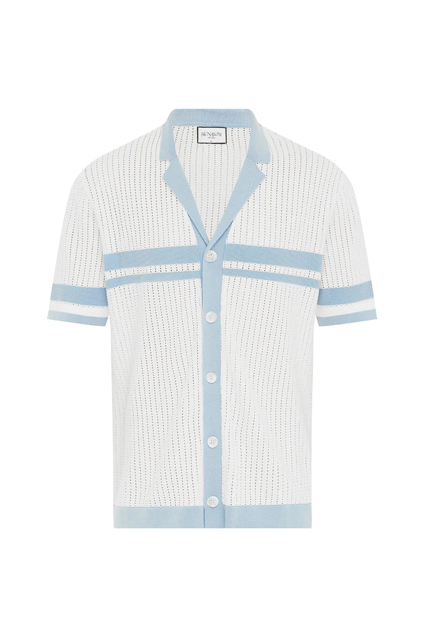 Owen Shirt - White/Blue