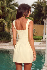 Load image into Gallery viewer, Bethani Mini Dress - Lemon
