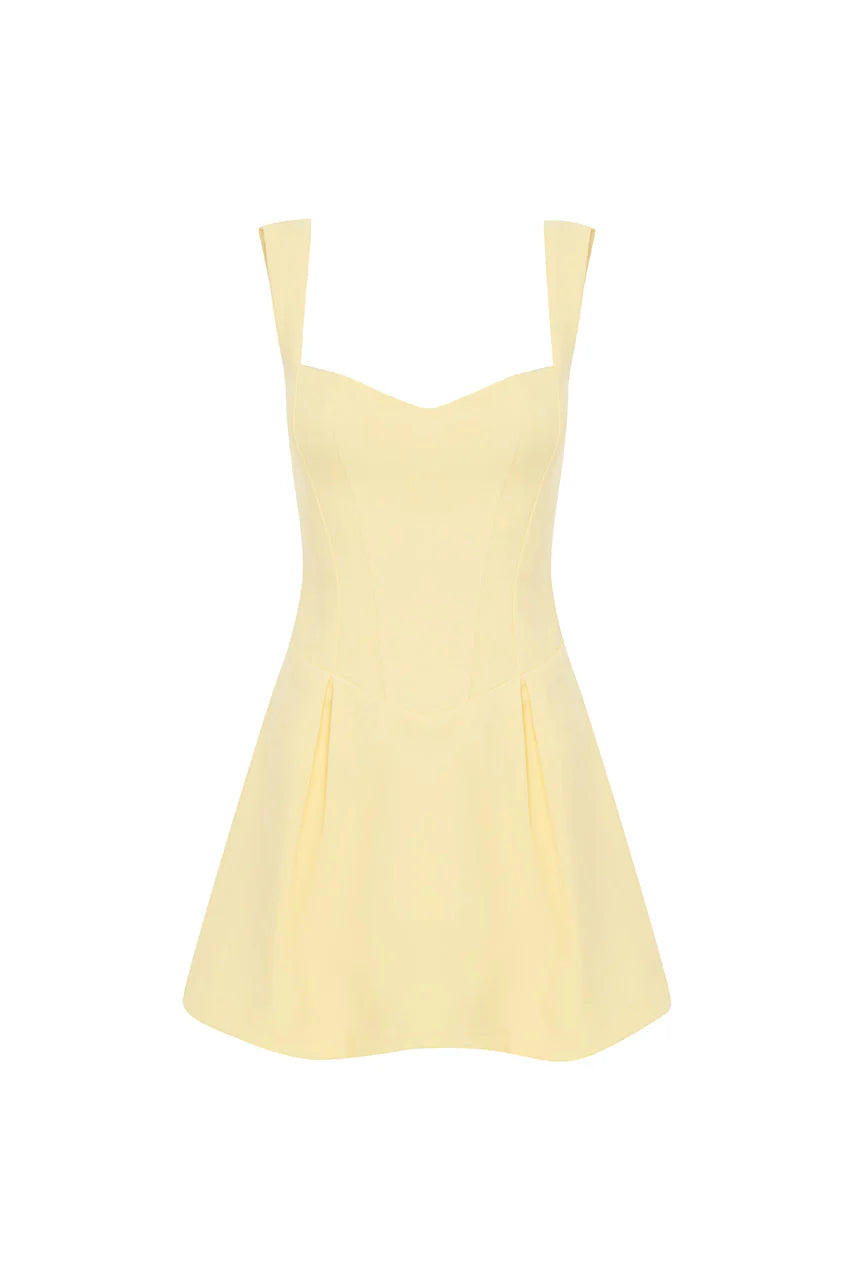 Bethani Mini Dress - Lemon