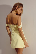 Load image into Gallery viewer, Ebony Mini Dress - Lemon
