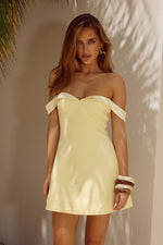 Load image into Gallery viewer, Ebony Mini Dress - Lemon
