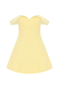 Ebony Mini Dress - Lemon