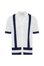 Load image into Gallery viewer, Reggie Shirt - White/Navy
