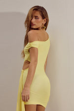 Load image into Gallery viewer, Mara Mini Dress - Lemon
