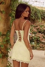 Load image into Gallery viewer, Valerie Mini Skirt - Lemon
