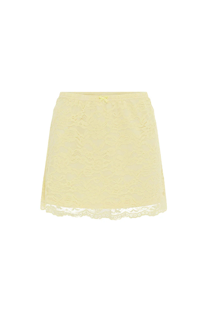 Valerie Mini Skirt - Lemon