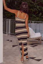 Load image into Gallery viewer, Shiloh Midi Dress - Black/Sand
