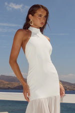 Load image into Gallery viewer, Yazmin Halter Maxi Dress - Off White
