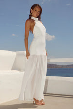 Load image into Gallery viewer, Yazmin Halter Maxi Dress - Off White
