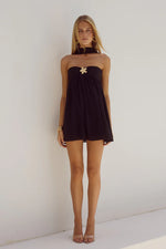 Load image into Gallery viewer, Haven Mini Dress - Black
