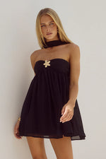 Load image into Gallery viewer, Haven Mini Dress - Black
