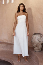 Load image into Gallery viewer, Adele Long Midi Dress - White
