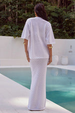 Load image into Gallery viewer, Stella Knit Maxi Skirt - White
