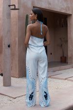 Load image into Gallery viewer, Western Pants - White/Blue
