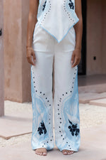 Load image into Gallery viewer, Western Pants - White/Blue

