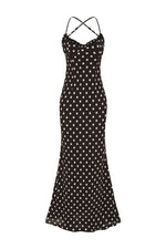 Load image into Gallery viewer, Monet Maxi Dress - Black Polka
