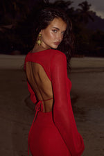 Load image into Gallery viewer, Rosalie Maxi Dress - Red
