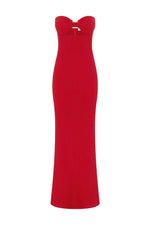 Load image into Gallery viewer, Maria Strapless Maxi Dress - Red
