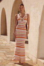 Load image into Gallery viewer, Andrea Maxi Dress - Orange Multi
