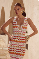 Load image into Gallery viewer, Andrea Maxi Dress - Orange Multi
