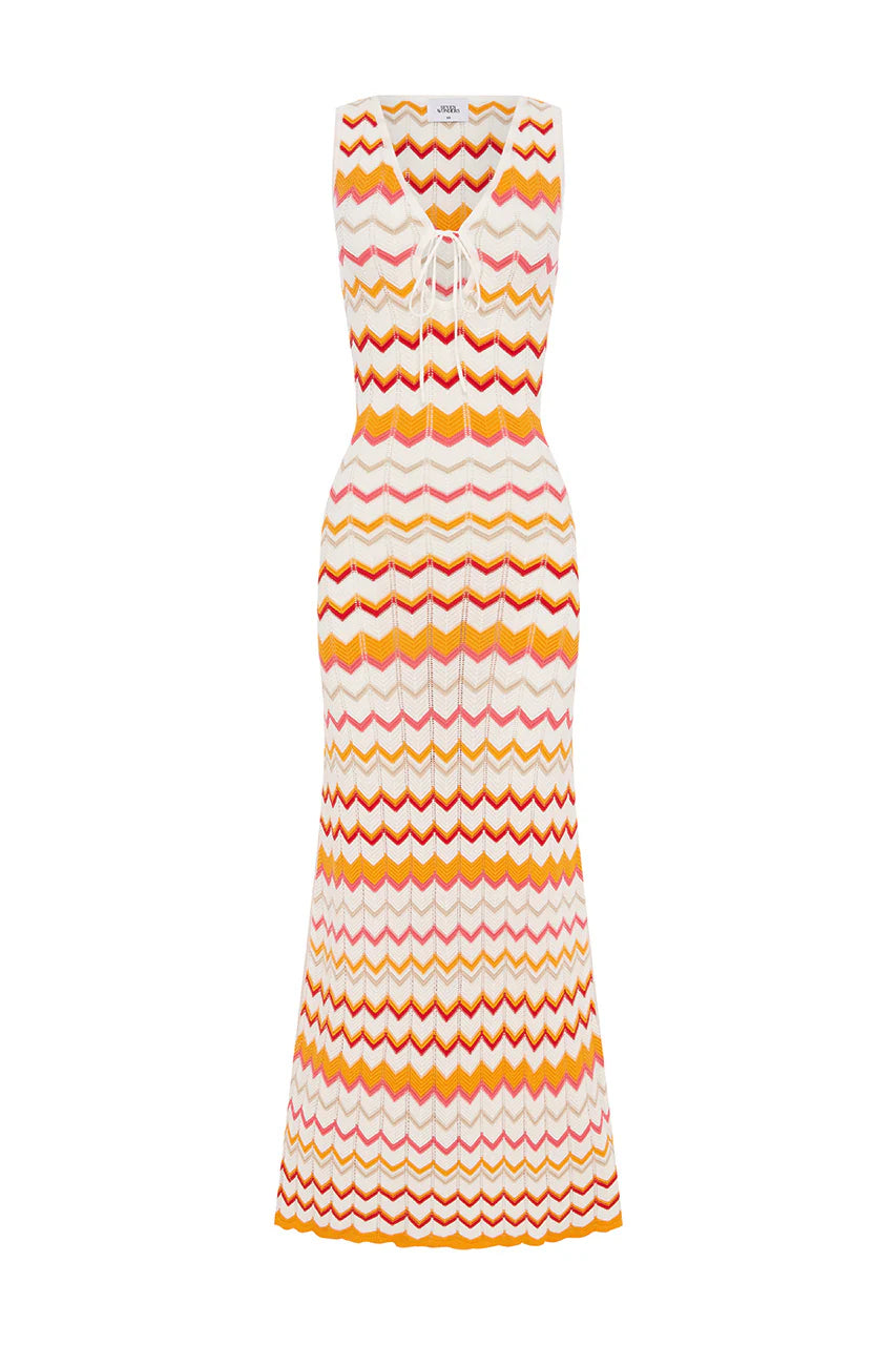 Andrea Maxi Dress - Orange Multi