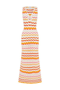 Andrea Maxi Dress - Orange Multi