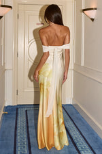 Load image into Gallery viewer, Kadie Off Shoulder Maxi Dress - Yasmin Yellow
